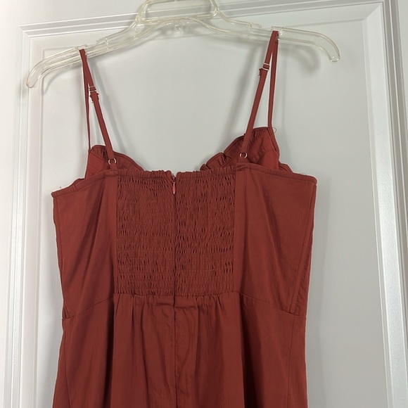 NWOT never worn burnt orange mini dress from Altar’d State with corset top - Picture 4 of 4